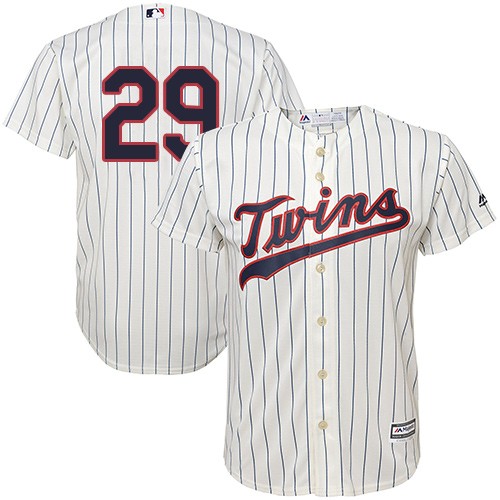 Twins #29 Rod Carew Cream Strip Cool Base Stitched Youth MLB Jersey