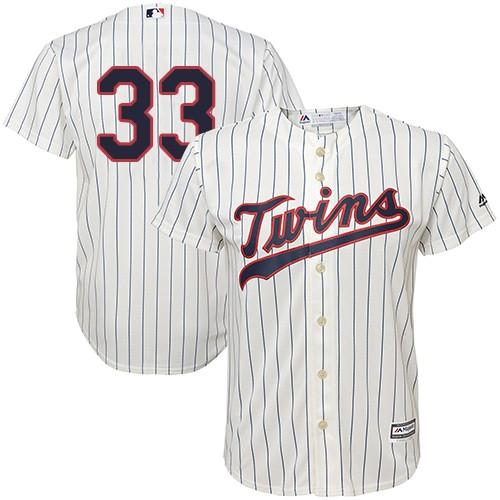 Twins #33 Justin Morneau Cream Stitched Youth MLB Jersey