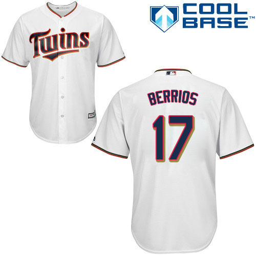 Twins #17 Jose Berrios White Cool Base Stitched Youth MLB Jersey