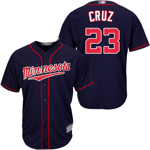 Twins #23 Nelson Cruz Navy blue Cool Base Stitched Youth MLB Jersey