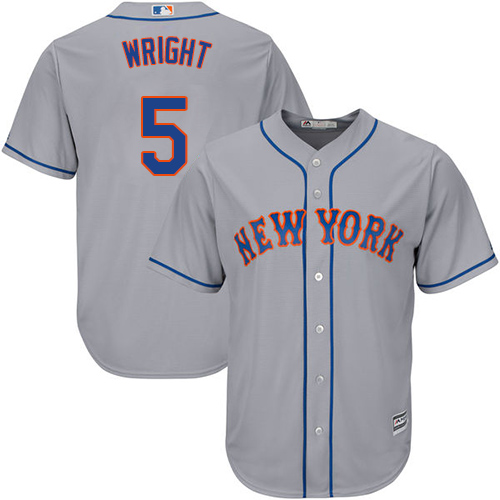 Mets #5 David Wright Grey Cool Base Stitched Youth MLB Jersey