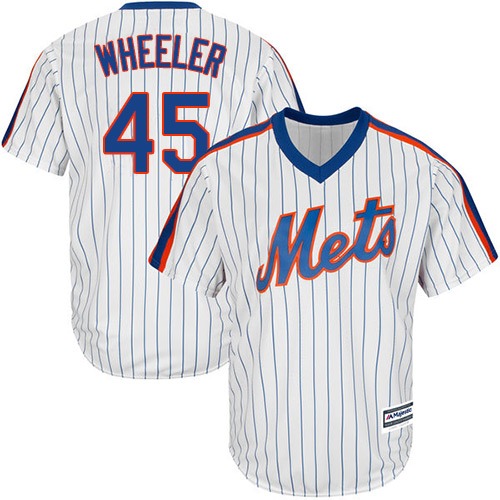 Mets #45 Zack Wheeler White(Blue Strip) Alternate Cool Base Stitched Youth MLB Jersey