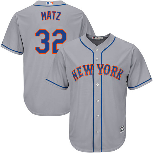 Mets #32 Steven Matz Grey Cool Base Stitched Youth MLB Jersey