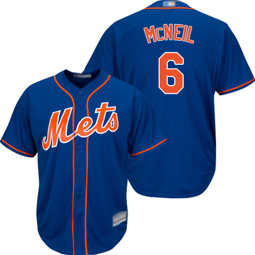 Mets #6 Jeff McNeil Blue Cool Base Stitched Youth MLB Jersey
