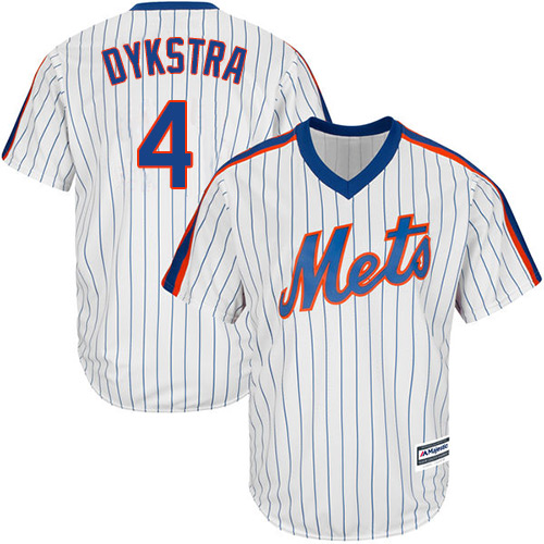 Mets #4 Lenny Dykstra White(Blue Strip) Alternate Cool Base Stitched Youth MLB Jersey