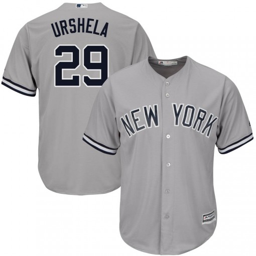 Yankees #29 Gio Urshela Grey New Cool Base Stitched Youth MLB Jersey