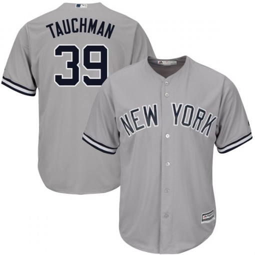 Yankees #39 Mike Tauchman Grey New Cool Base Stitched Youth MLB Jersey