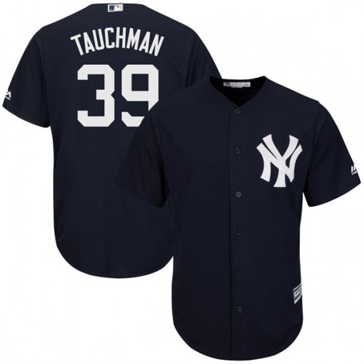 Yankees #39 Mike Tauchman Navy Blue New Cool Base Stitched Youth MLB Jersey