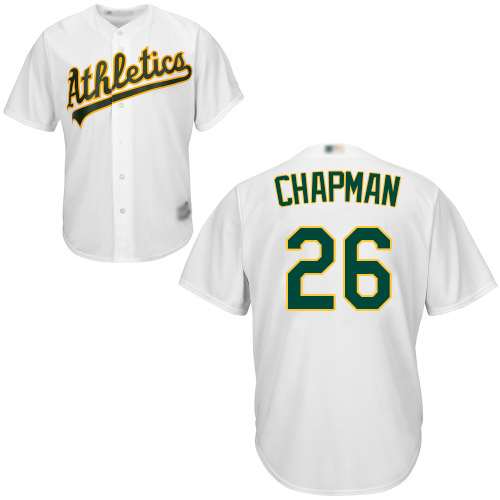 Athletics #26 Matt Chapman White Cool Base Stitched Youth MLB Jersey