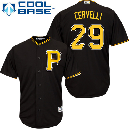 Pirates #29 Francisco Cervelli Black Cool Base Stitched Youth MLB Jersey