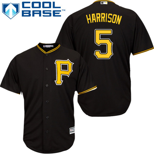 Pirates #5 Josh Harrison Black Cool Base Stitched Youth MLB Jersey