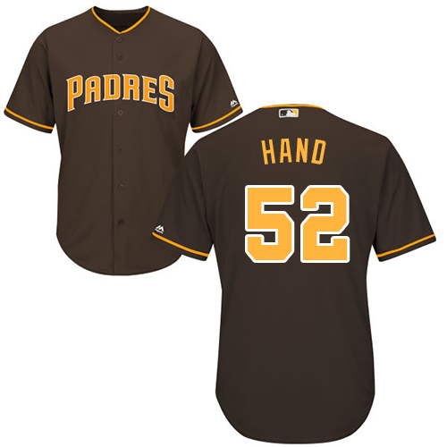 Padres #52 Brad Hand Brown Cool Base Stitched Youth MLB Jersey