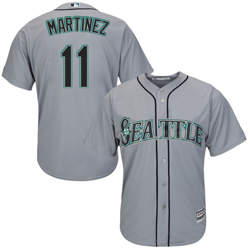 Mariners #11 Edgar Martinez Grey Cool Base Stitched Youth MLB Jersey
