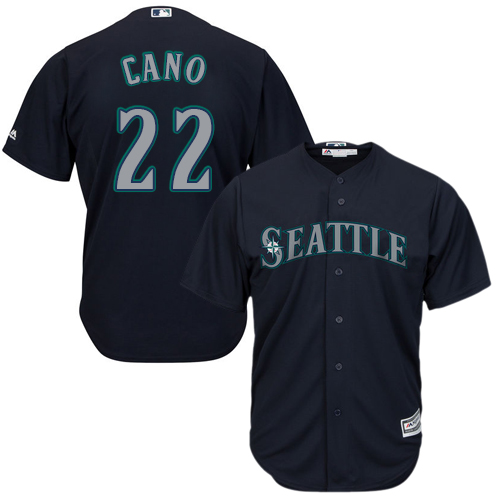 Mariners #22 Robinson Cano Navy Blue Cool Base Stitched Youth MLB Jersey