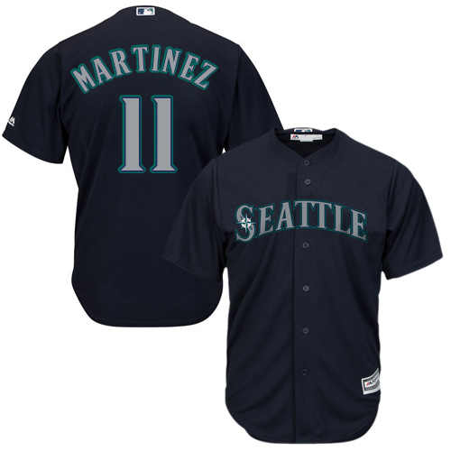 Mariners #11 Edgar Martinez Navy Blue Cool Base Stitched Youth MLB Jersey