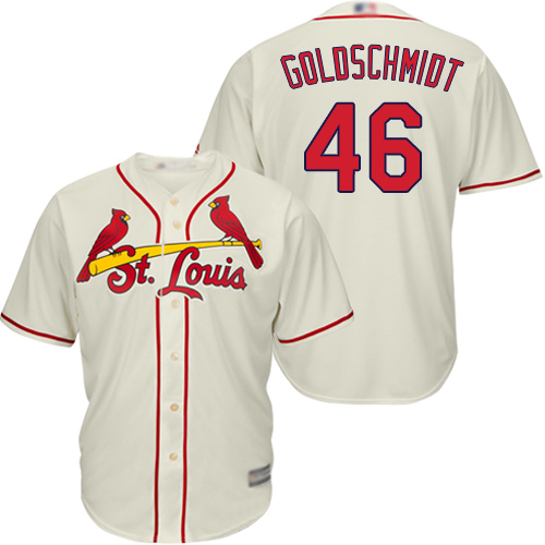 Cardinals #46 Paul Goldschmidt Cream Cool Base Stitched Youth MLB Jersey