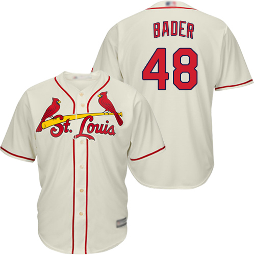 Cardinals #48 Harrison Bader Cream Cool Base Stitched Youth MLB Jersey