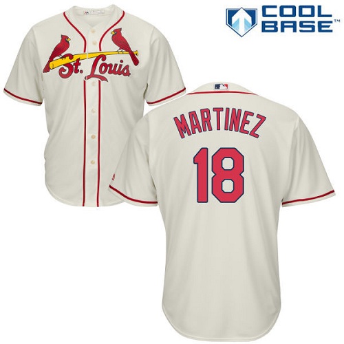 Cardinals #18 Carlos Martinez Cream Cool Base Stitched Youth MLB Jersey
