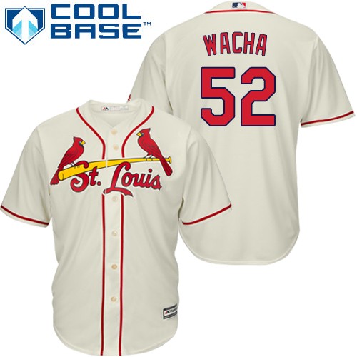 Cardinals #52 Michael Wacha Cream Cool Base Stitched Youth MLB Jersey
