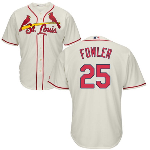 Cardinals #25 Dexter Fowler Cream Cool Base Stitched Youth MLB Jersey