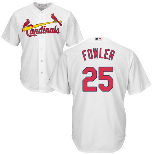 Cardinals #25 Dexter Fowler White Cool Base Stitched Youth MLB Jersey