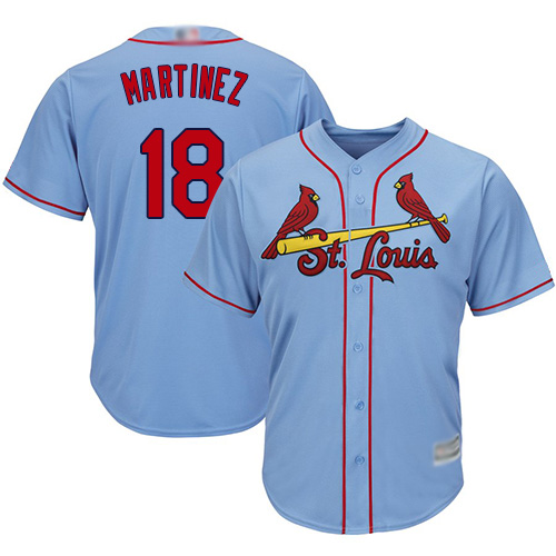 Cardinals #18 Carlos Martinez Light Blue Cool Base Stitched Youth MLB Jersey