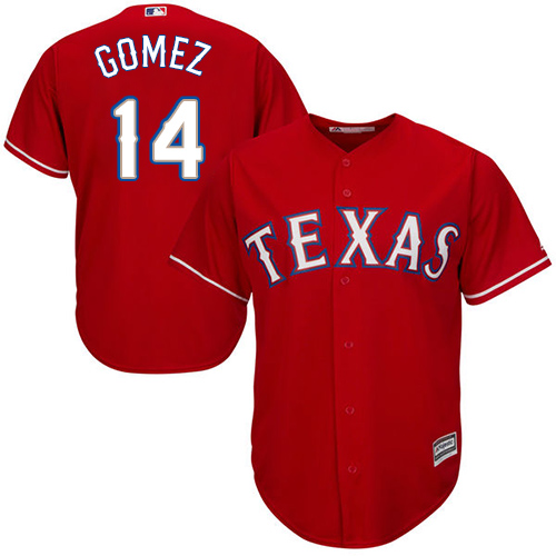 Rangers #14 Carlos Gomez Red Cool Base Stitched Youth MLB Jersey