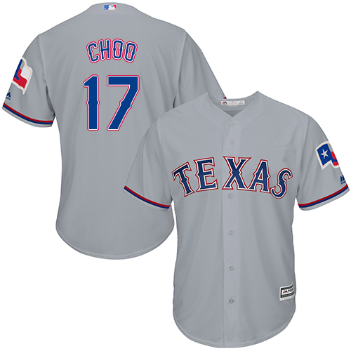 Rangers #17 Shin-Soo Choo Grey Cool Base Stitched Youth MLB Jersey