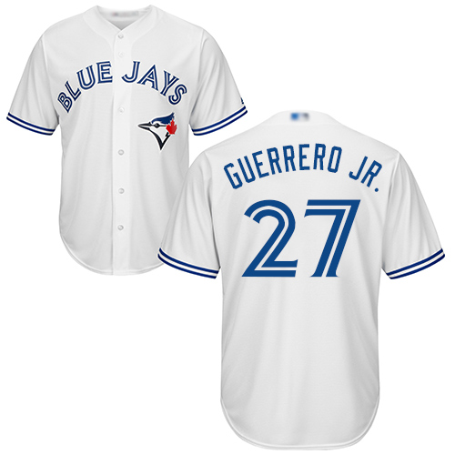 Blue Jays #27 Vladimir Guerrero Jr. White Cool Base Stitched Youth MLB Jersey