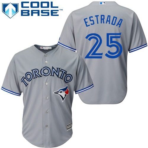 Blue Jays #25 Marco Estrada Grey Cool Base Stitched Youth MLB Jersey