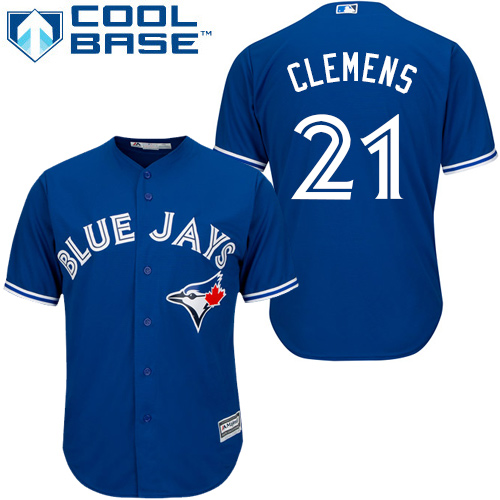 Blue Jays #21 Roger Clemens Blue Cool Base Stitched Youth MLB Jersey