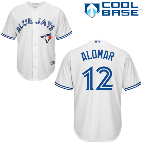 Blue Jays #12 Roberto Alomar White Cool Base Stitched Youth MLB Jersey