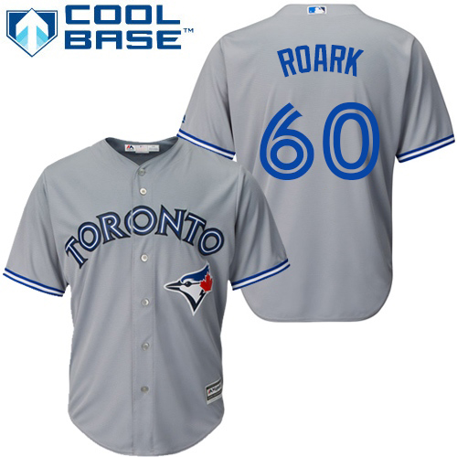 Blue Jays #60 Tanner Roark Grey New Cool Base Stitched Youth MLB Jersey