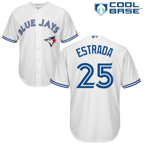 Blue Jays #25 Marco Estrada White Cool Base Stitched Youth MLB Jersey