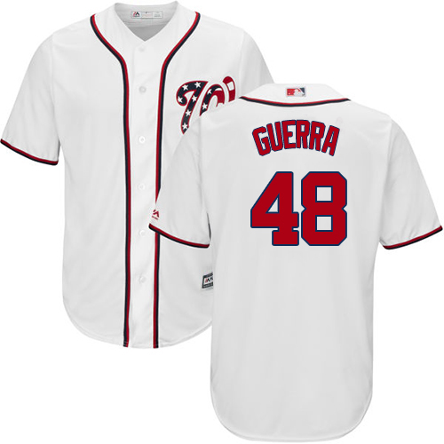 Nationals #48 Javy Guerra White New Cool Base Stitched Youth MLB Jersey