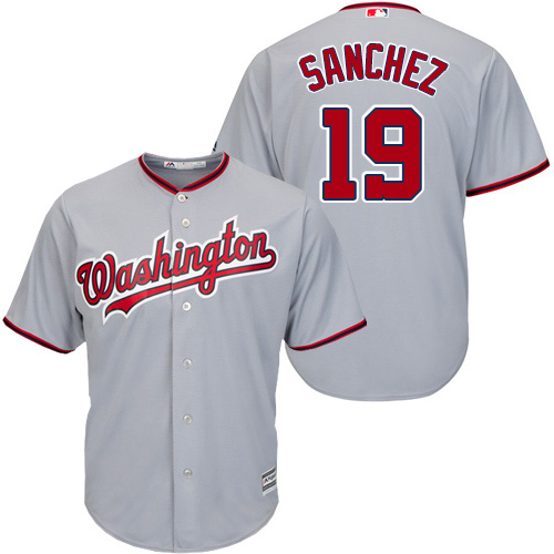 Nationals #19 Anibal Sanchez Grey New Cool Base Stitched Youth MLB Jersey