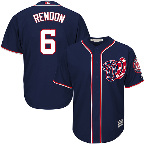 Nationals #6 Anthony Rendon Navy Blue Cool Base Stitched Youth MLB Jersey