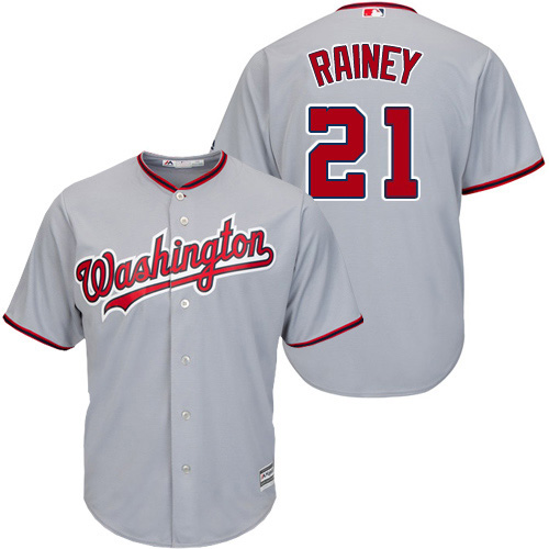Nationals #21 Tanner Rainey Grey New Cool Base Stitched Youth MLB Jersey