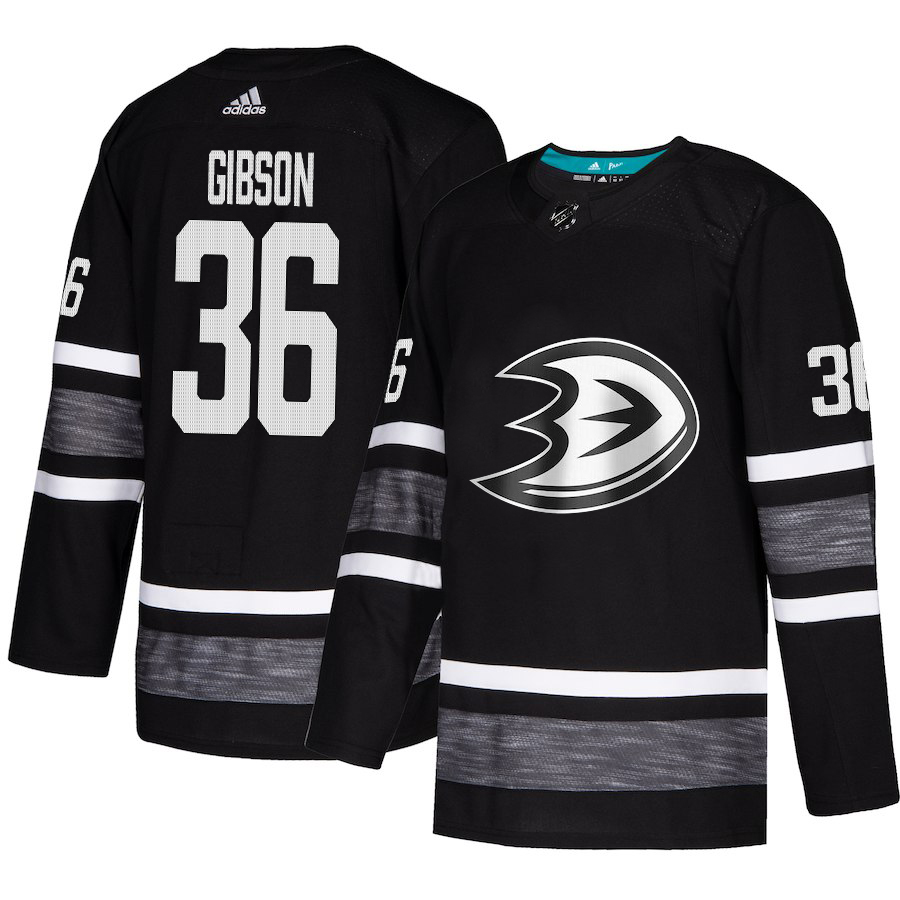 Adidas Ducks #36 John Gibson Black Authentic 2019 All-Star Youth Stitched NHL Jersey