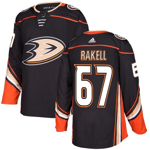 Adidas Ducks #67 Rickard Rakell Black Home Authentic Youth Stitched NHL Jersey
