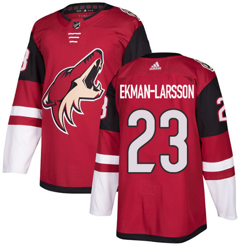 Adidas Coyotes #23 Oliver Ekman-Larsson Maroon Home Authentic Stitched Youth NHL Jersey