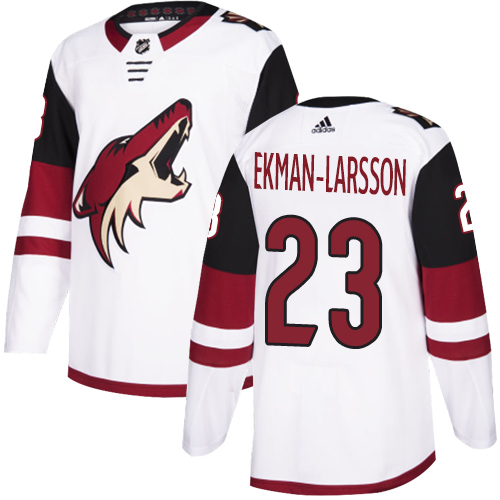 Adidas Coyotes #23 Oliver Ekman-Larsson White Road Authentic Stitched Youth NHL Jersey