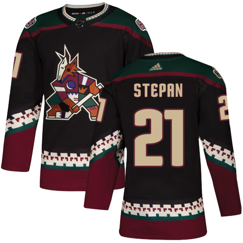 Adidas Coyotes #21 Derek Stepan Black Alternate Authentic Stitched Youth NHL Jersey