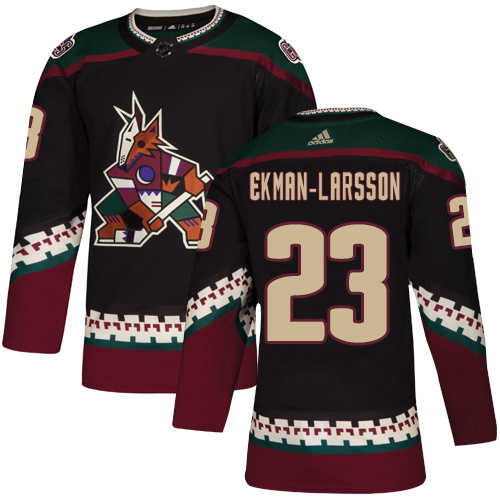 Adidas Coyotes #23 Oliver Ekman-Larsson Black Alternate Authentic Stitched Youth NHL Jersey