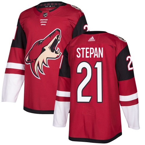 Adidas Coyotes #21 Derek Stepan Maroon Home Authentic Stitched Youth NHL Jersey