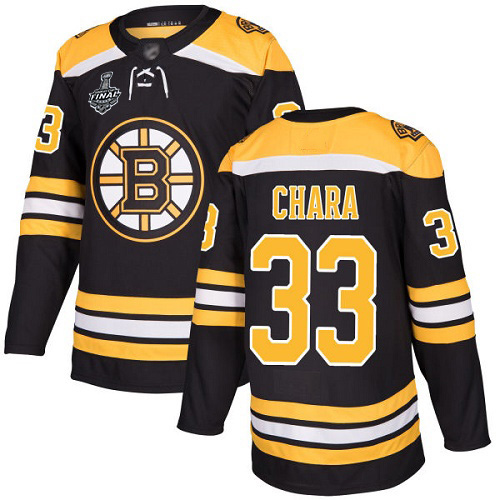 Adidas Bruins #33 Zdeno Chara Black Home Authentic Stanley Cup Final Bound Youth Stitched NHL Jersey