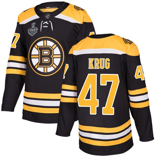 Adidas Bruins #47 Torey Krug Black Home Authentic Stanley Cup Final Bound Youth Stitched NHL Jersey