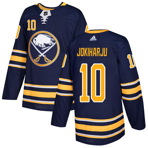 Adidas Sabres #10 Henri Jokiharju Navy Blue Home Authentic Stitched Youth NHL Jersey
