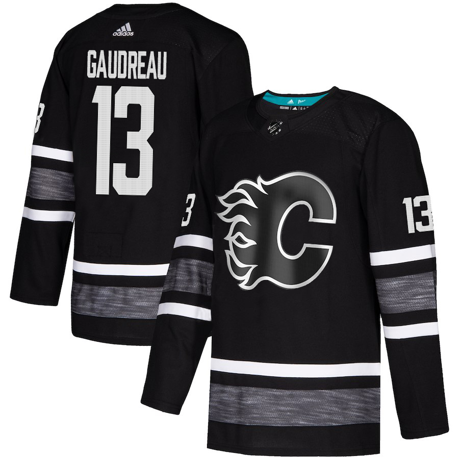 Adidas Flames #13 Johnny Gaudreau Black Authentic 2019 All-Star Stitched Youth NHL Jersey