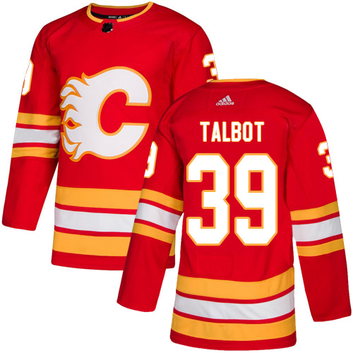 Adidas Flames #39 Cam Talbot Red Alternate Authentic Stitched Youth NHL Jersey
